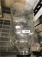 Terrarium glass jar, 20", shape of car