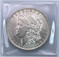 1885-O Morgan Silver Dollar, High Grade w/ Luster