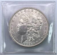 1885 Morgan Silver Dollar, High Grade w/ Luster