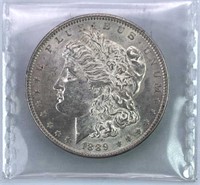 1889 Morgan Silver Dollar, High Grade w/ Luster