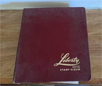 Vintage 160+ page Liberty Postage Stamp Album with