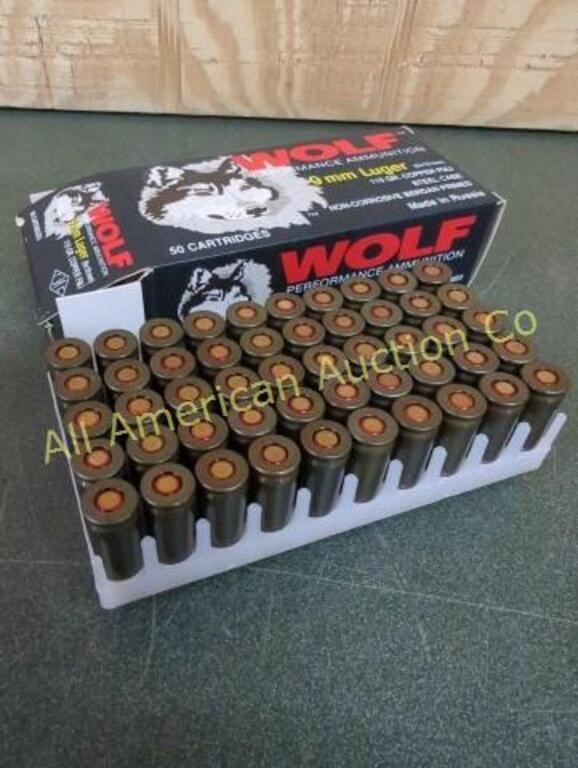 WOLF PERFORMANCE 9MM LUGER AMMO 50 RDS