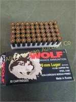 WOLF PERFORMANCE 9MM LUGER AMMO 50 RDS