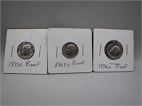Lot of 3 Uncirculated Roosevelt Dimes