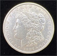 (Q) 1897 U.S. Morgan Silver Dollar