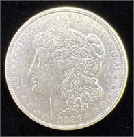 (Q) 1921-D U.S. Morgan Silver Dollar
