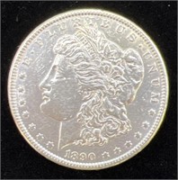 (Q) 1890 U.S. Morgan Silver Dollar