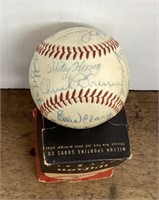 1956 Washington Senators autographed baseball