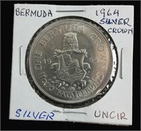 BERMUDA SILVER COIN - 1964 - UNCIRCULATED