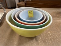 Pyrex Colored Nesting Bowls