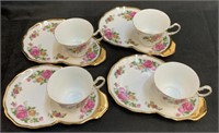 (4) Porcelain Treasures Dessert Set