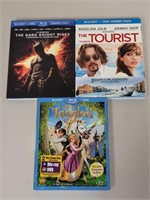 LOT OF 3 COMBO BLU-RAY + DVD MOVIES