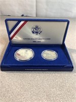 1986 US mint liberty coins set including dollar