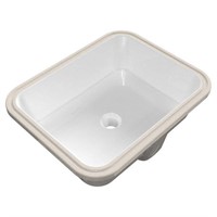 19.5 in. Rectangular Vitreous China Bathroom Sink