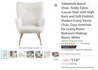B3698 Yaheetech Teddy Fabric Casual Chair