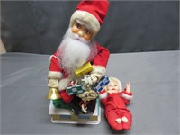 1960 Noel Mechanical Santa Bank Christmas Doll