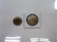 1 $ 1953 silver XF