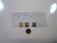 3 timbres mint 1928 100 % gum