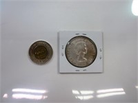 1 $ 1955 silver XF