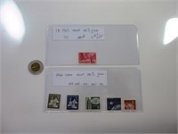 6 timbres 1963 mint 100% gum dont 1$