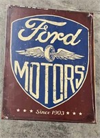 Since 1903 Ford Motors Metal Sign