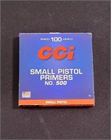100 QTY CCI Small Pistol Primers No. 500