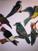 FAUX STAINED GLASS BIRDS