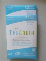 Lot of 2 Tru Earth Eco-Strips Laundry Detergent A