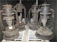 (4) Vintage Lanterns Converted to Electric