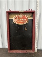 Vintage Framed Metal Sign