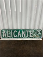 Vintage Metal Street Marker Sign