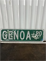 Vintage Metal Street Marker Sign