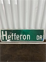 Vintage Metal Street Marker Sign