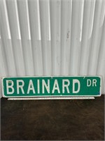 Vintage Metal Street Marker Sign