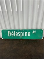 Vintage Metal Street Marker Sign