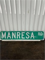 Vintage Metal Street Marker Sign