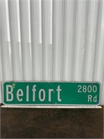 Vintage Metal Street Marker Sign