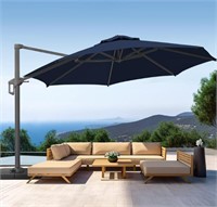 Viney 12ft Cantilever Patio Umbrella  Blue