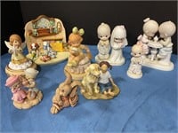 Assorted  ceramic figures
