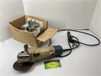 Angle grinder with accessories