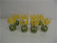 Set of 8 Daffodil Glasses