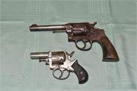 2 non-working 38cal. Revolvers: 'Crucero' 5" barre