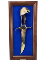 Franklin Mint Eagle Knife with Wall Display