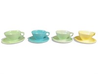 Set of 4 Vintage Boonton Ware Teacups