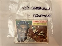 Roy Campanella Signed Baseball Card WG