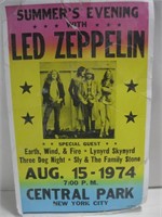 14"x 22" Aug. 15 1974 Concert Led Zeppelin See