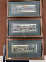 Three Antique Prints, Great Hunt
