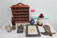 Decor w/ Knick Knack Shelf & More