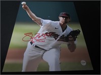 SHANE BIEBER SIGNED 8X10 PHOTO INDIANS COA