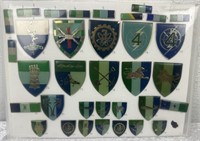 Lot Of 36 South African Enamel Shields & Bars